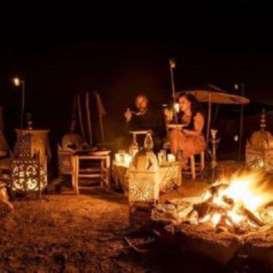 Marrakech: Agafay Desert Magic Sunset Dinner & Live Show - Berber music, dancing, and the fire show