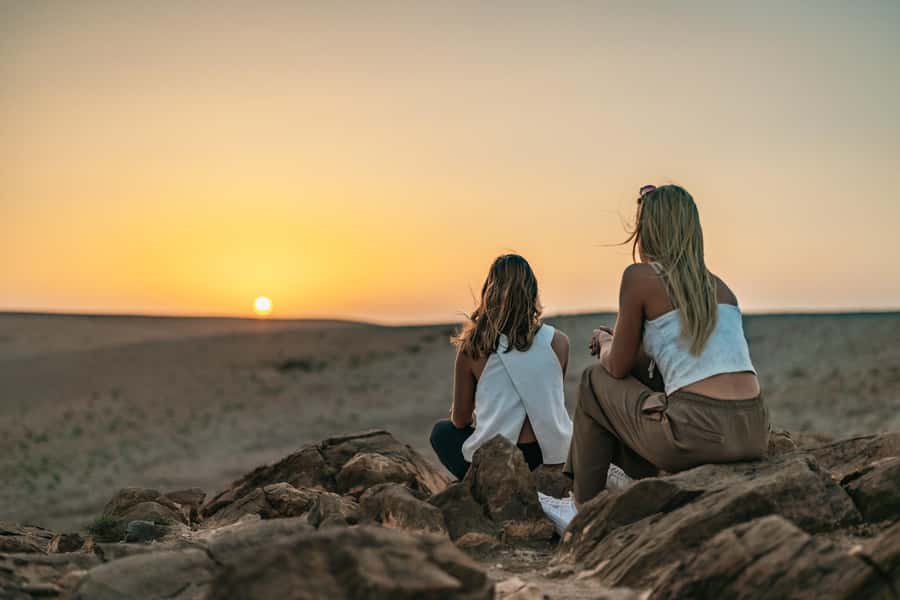 Marrakech: Agafay Desert Magical Overnight with Dinner Show - The ride from Marrakech to camp