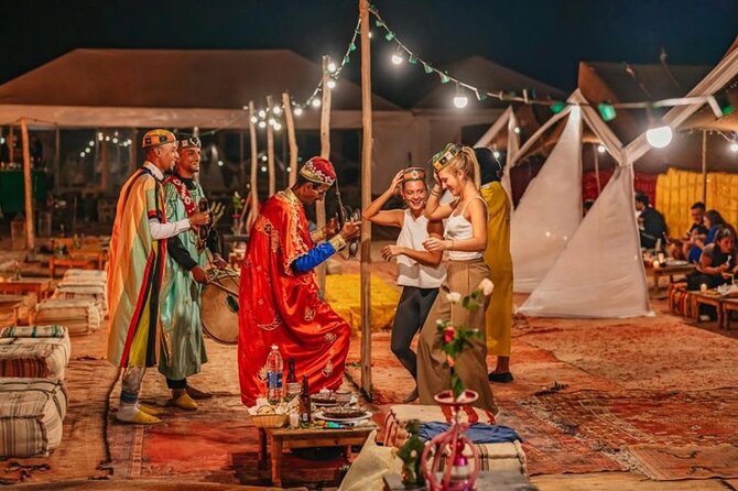 Marrakech Agafay Desert Package Quad Bike&Camel POOL Dinner Show. - Fire, music, and traditional dancing