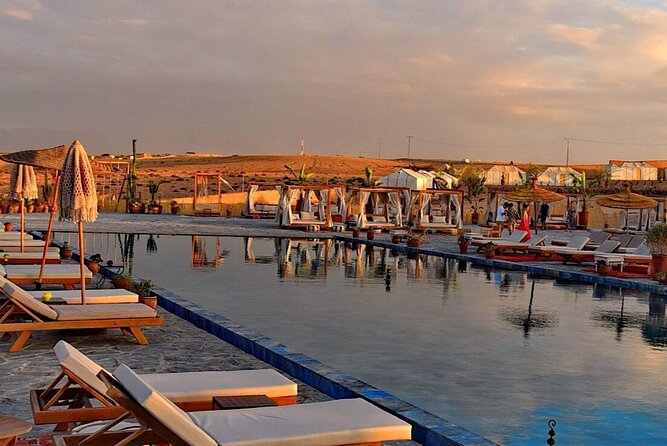 Marrakech Agafay Desert Package Quad Bike&Camel POOL Dinner Show. - Moroccan dinner under the tent