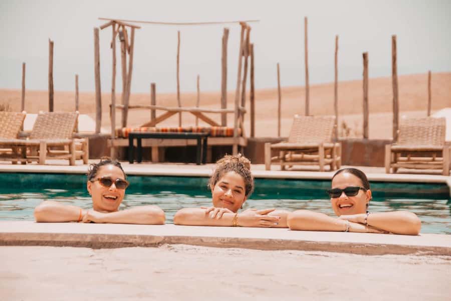 Marrakech: Agafay Desert Pool, Dinner & Live Show Experience - Leaving Marrakesh for the Agafay Desert
