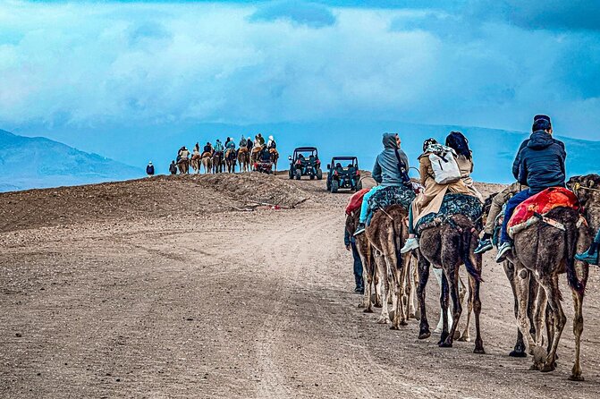Marrakech: Agafay Desert Quad Biking & Camel Trek & Dinner & Show - Dinner under a Berber tent