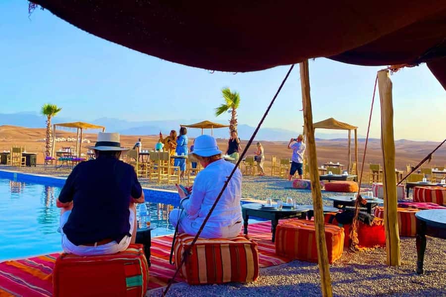 Marrakech: Agafay Desert Quad Biking & Dinner Show - Sunset is the visual highlight