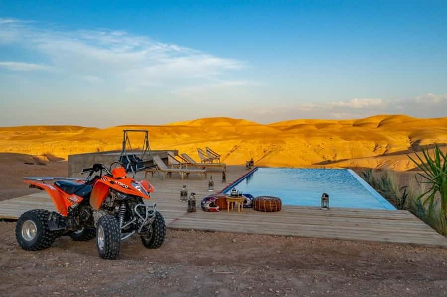 Marrakech: Agafay Desert Quad Biking Tour with Dinner-Show - Key points at a glance