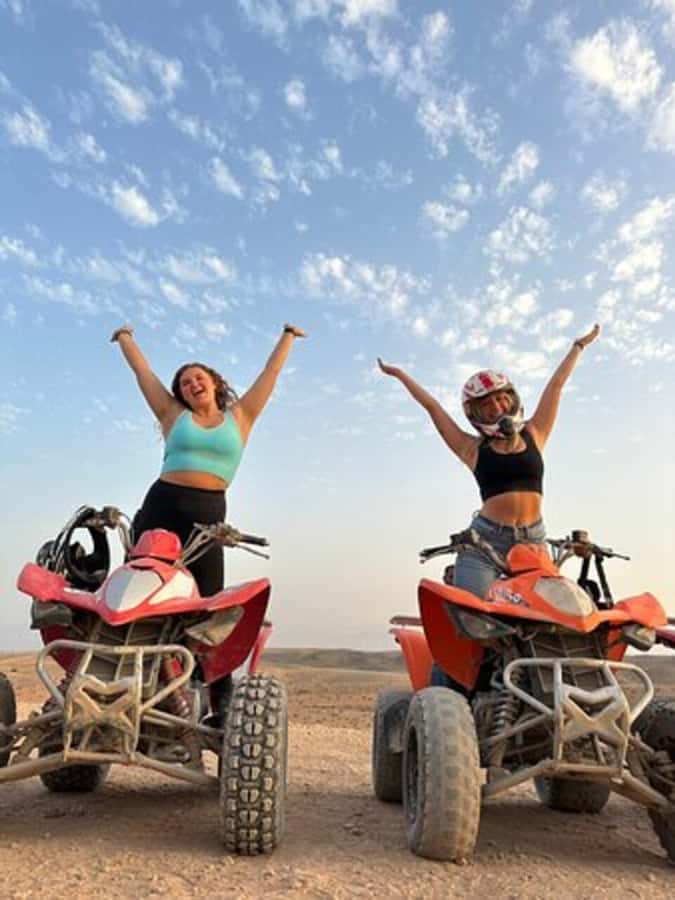 Marrakech: Agafay Desert Quad Biking with Dinner & Show - Sunset over the Agafay rocks
