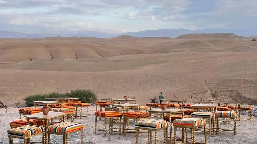 Marrakech: Agafay Desert Quad, Camel or Pool Day with Lunch - Lunch or dinner under the Moroccan tent