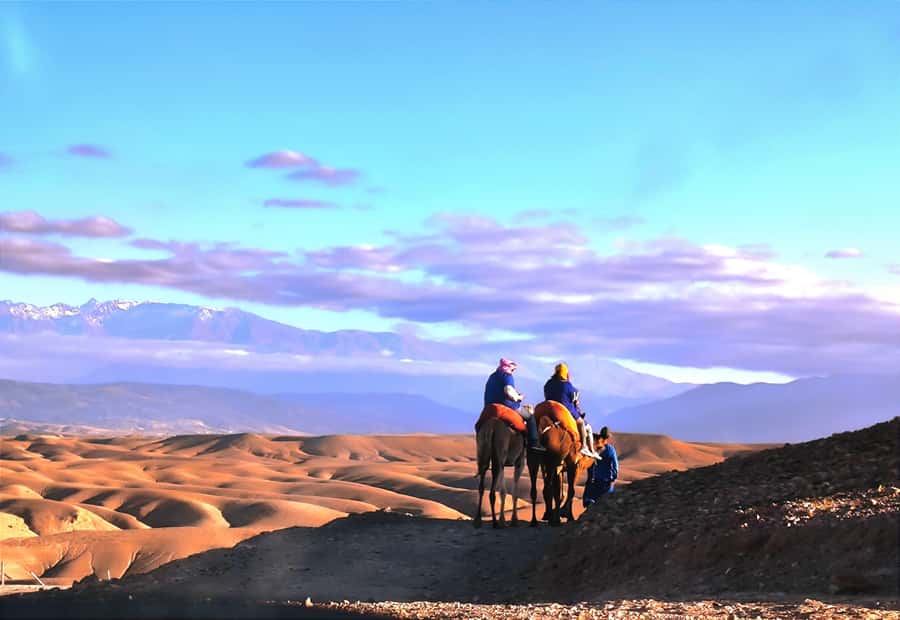 Marrakech: Agafay Desert Quad, Camel or Pool Day with Lunch - Leaving Marrakech for the rocky desert