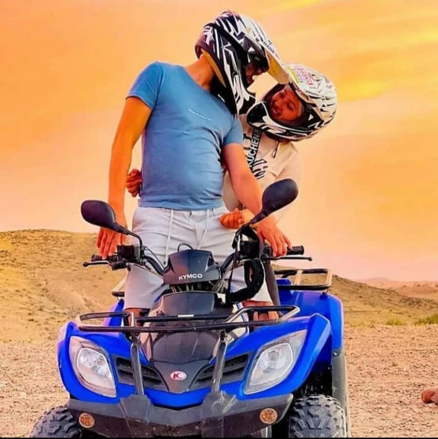 Marrakech: Agafay Desert Quad, Camel Ride & Dinner Show - The camel ride at golden hour