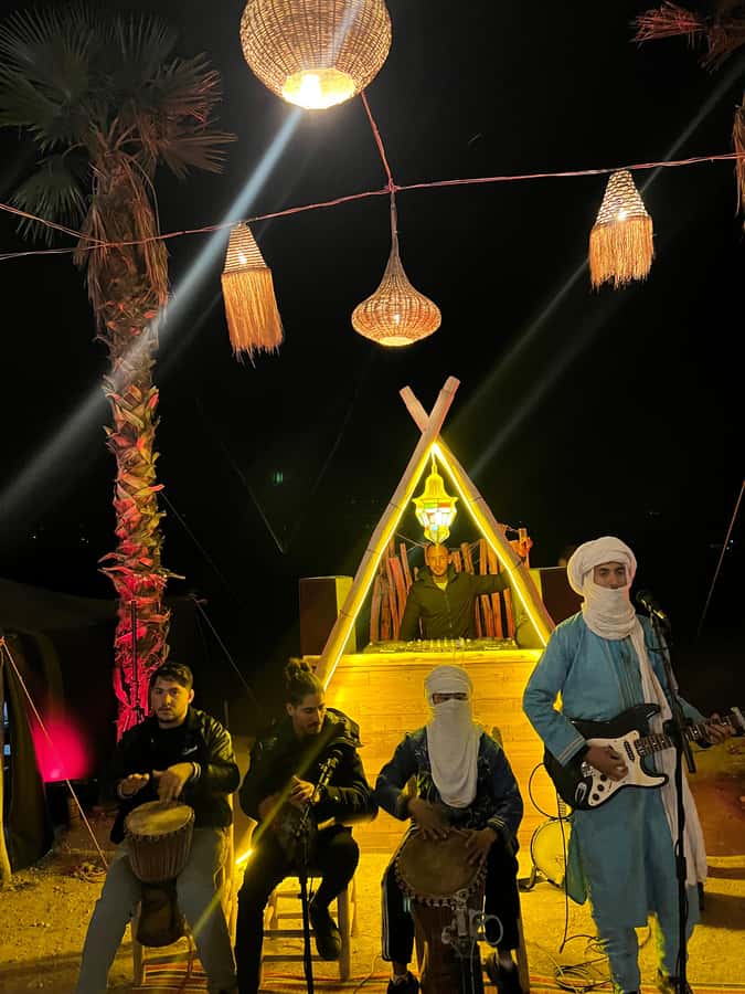 Marrakech: Agafay Desert Quad & Camel Rides, Dinner & Show - Mint Tea, Moroccan Dinner, and Desert Camp Atmosphere