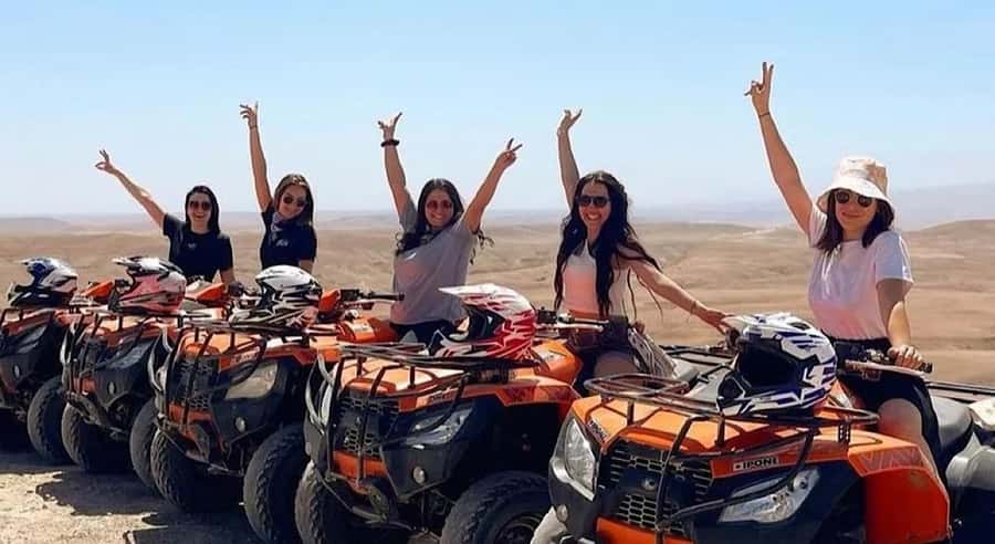 Marrakech: Agafay Desert Quad Camel Rides, Pool, Dinner Show - A slower sunset ride on camelback