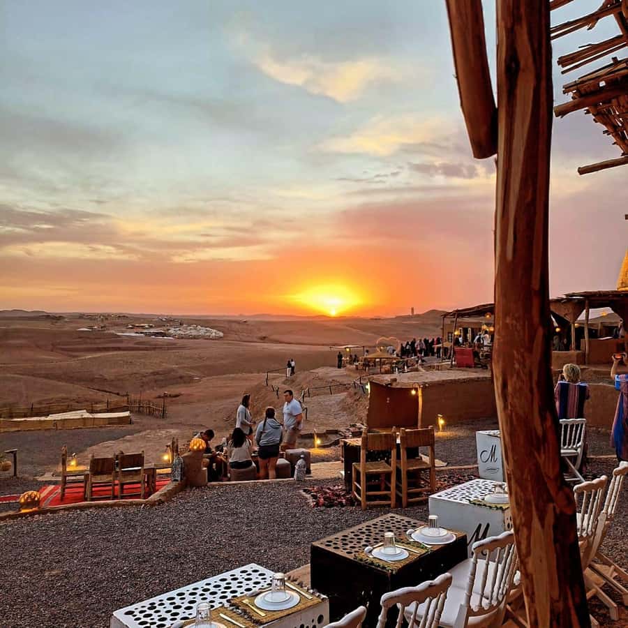 Marrakech: Agafay Desert Quad & Camel Rides with Dinner Show - Quad biking across the rocky terrain