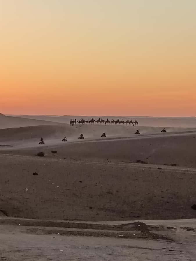 Marrakech: Agafay Desert Quad & Camel Rides with Dinner Show - Moroccan dinner under Berber-style tents