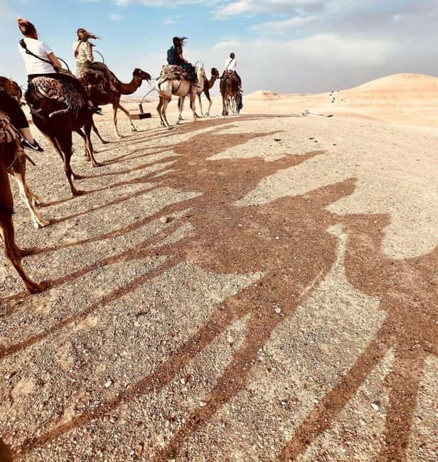 Marrakech: Agafay Desert Sunset, Camel Ride, Dinner and Show - Moroccan dinner under the stars