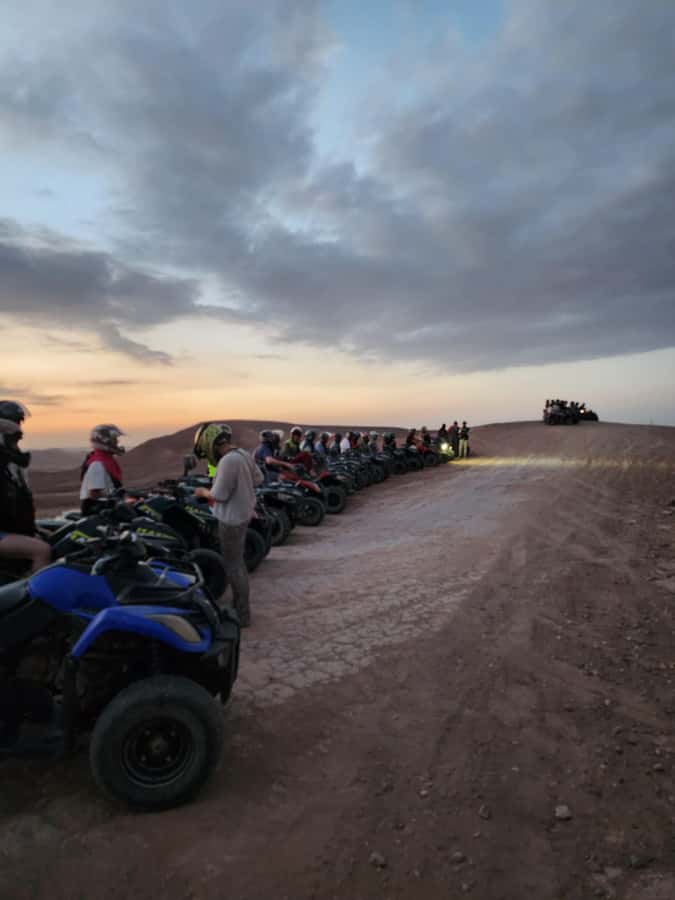 Marrakech: Agafay Desert Sunset Camel Ride, Quad & Dinner - The one-hour Agafay quad ride