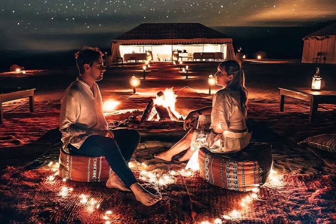 Marrakech Agafay Desert Sunset: Camel Ride & Traditional Dinner - Key points at a glance