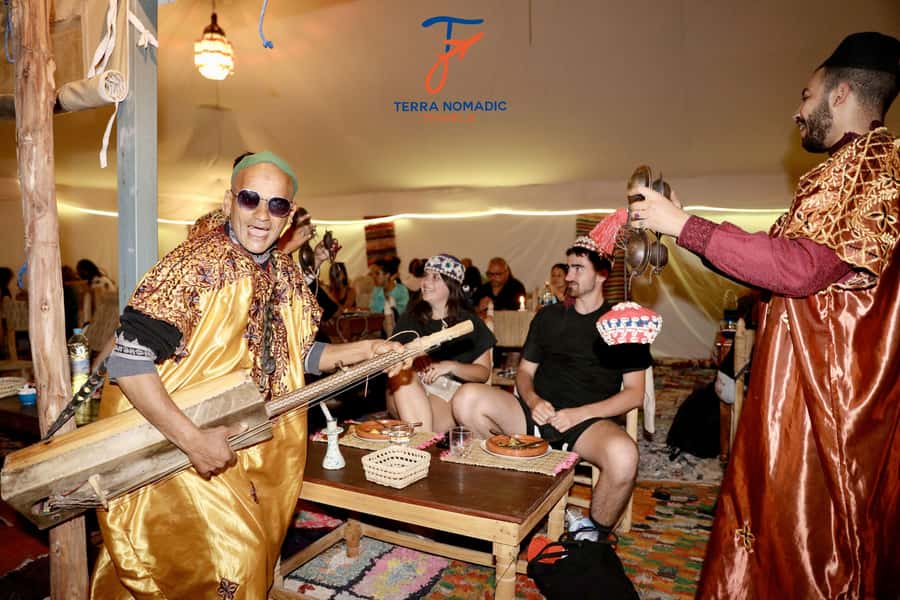 Marrakech: Agafay Dinner Show with Quad/Camel Ride and Pool - Camel ride at golden hour