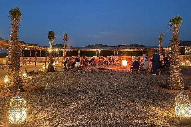 Marrakech Amazing Dinner Show in Agafay Desert, Sunset Camel Ride - Mint tea marks the change from day to night