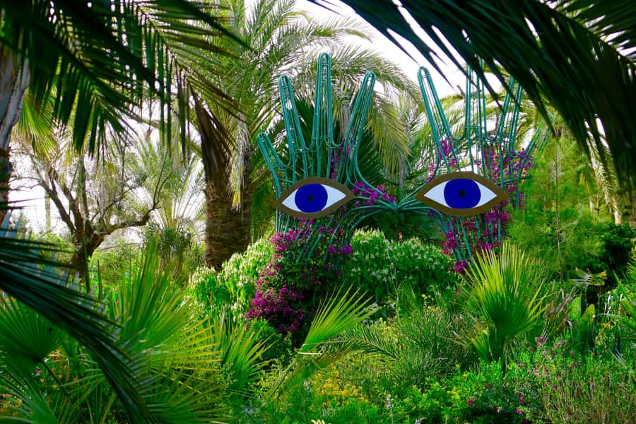 Marrakech: André Heller's ANIMA Garden Ticket - The Atlas Mountains from the café terrace