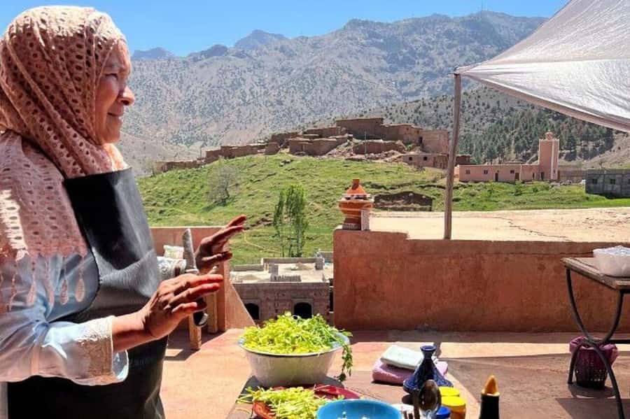Marrakech: Atlas Mountains Cooking Class with Berber Family - Cooking tagine, couscous, and wood-fired bread