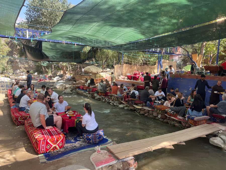 Marrakech: Atlas Mountains, Ourika Valley, Waterfall & Lunch - Transport, guides, and the group-day rhythm