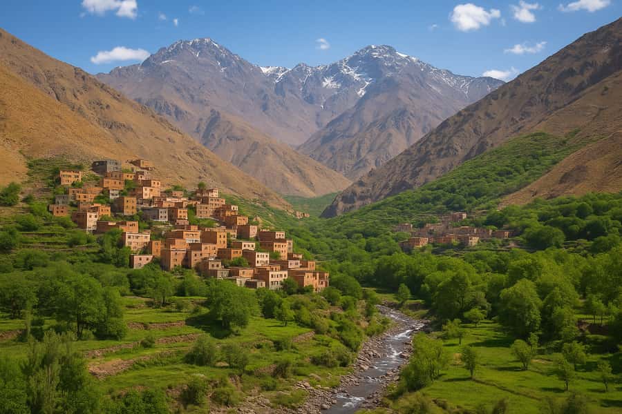 Marrakech: Atlas Mountains & Valleys Waterfall Hike w/ Lunch - The argan oil cooperative and Berber breakfast