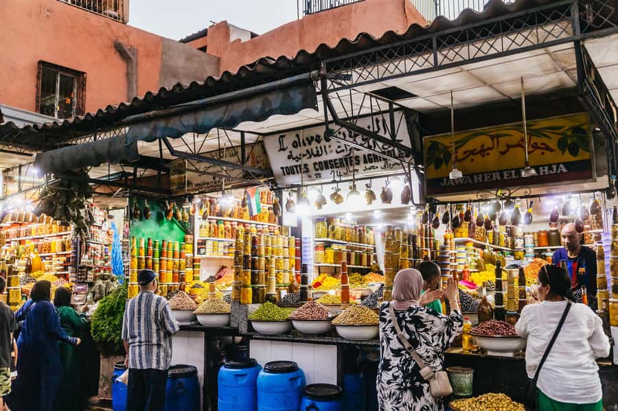 Marrakech: Authentic Moroccan Food Walking Tour & Dinner - Two possible food routes through Marrakech