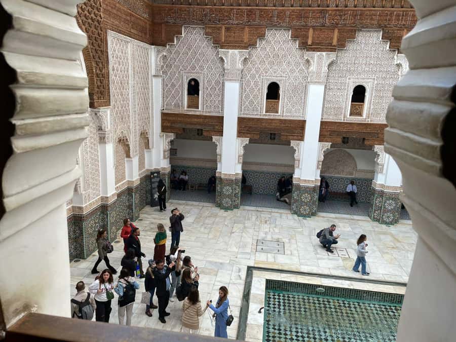 Marrakech: Ben Youssef Guided Tour with Skip-the-Line Entry - Entering Ben Youssef Madrasa