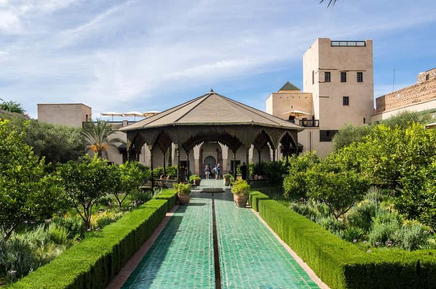 Marrakech: Ben Youssef, Secret Garden, & Souks Walking Tour - Ben Youssef Madrasa and its courtyard details