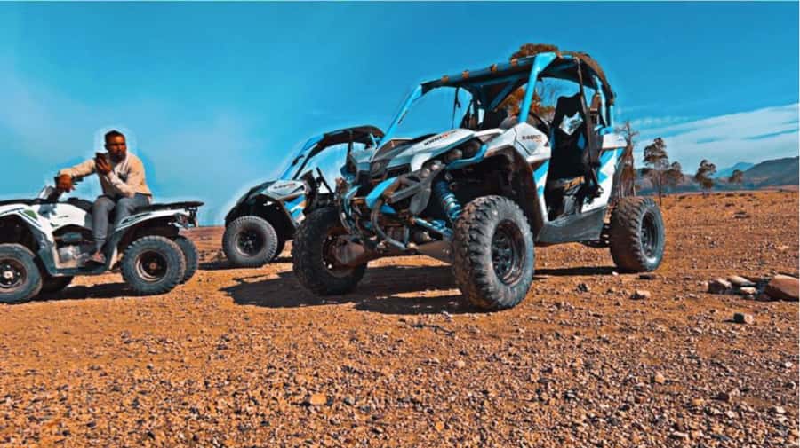 Marrakech : Buggy ride & desert tours in Agafay Desert - One hour across Agafay’s sandy tracks