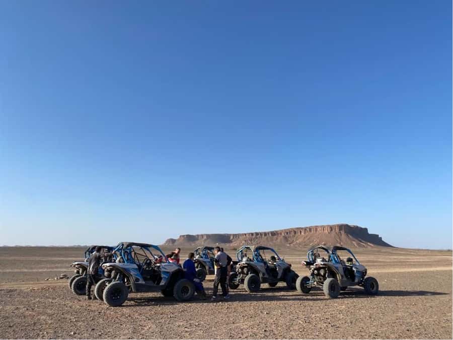 Marrakech : Buggy ride & desert tours in Agafay Desert - Getting fitted for the buggy ride