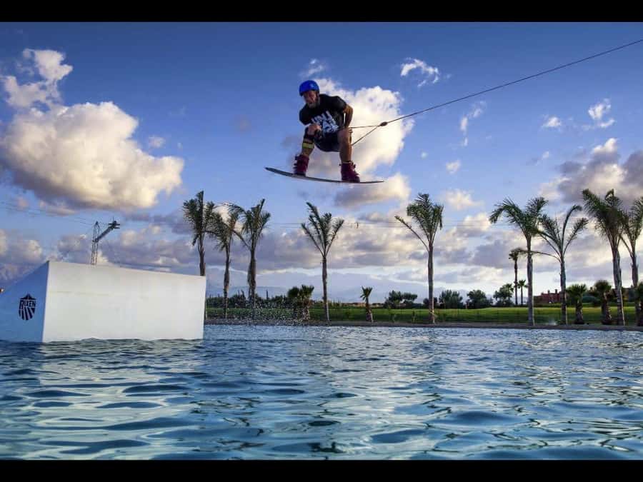 Marrakech: Cable Wakeboarding Experience - Leaving Marrakech for a lake near the Atlas Mountains