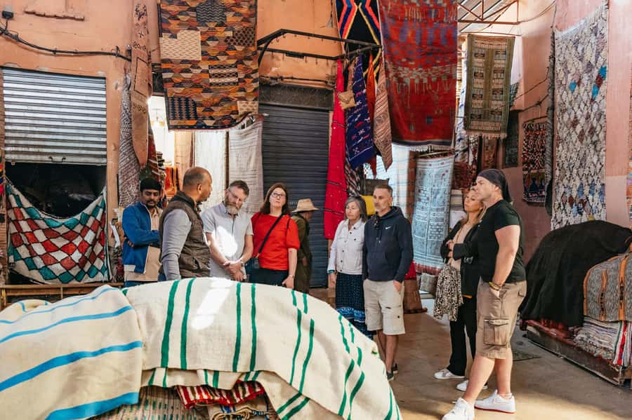 Marrakech: Colorful Medina Souks Guided Walking Tour - Souk Semmarine and the first shopping lessons