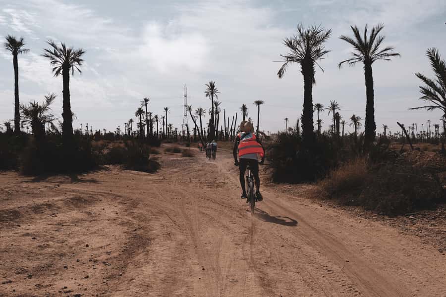 Marrakech: Cycling Tour in Palm Groove with Local Breakfast - From villas and castles to village roads