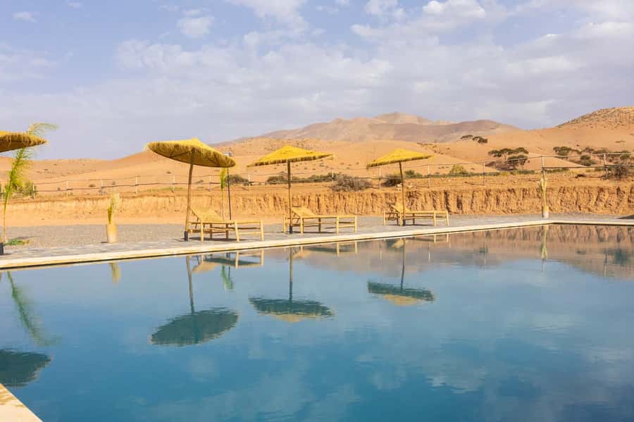 Marrakech: Day Pass in The Desert, swimming pool and lunch - How much value do you get for $45?