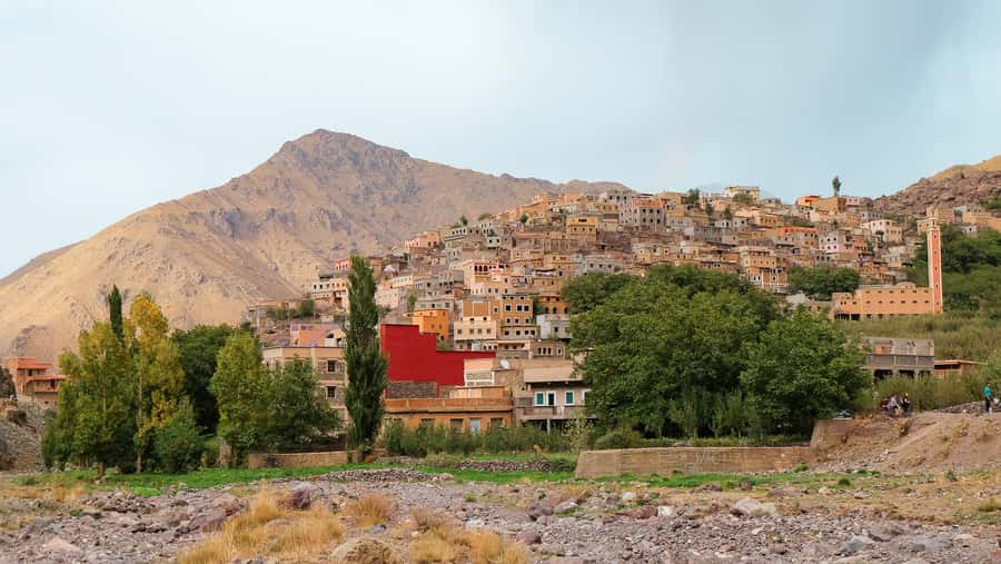Marrakech Day trip Atlas Mountains & Agafay Desert - Reaching Imlil and the Toubkal foothills