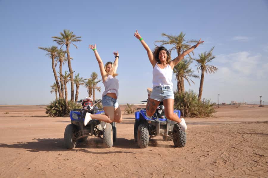 Marrakech: Desert and Palm Grove Quad Tour with Tea - Learning the Quad Before the Dust Starts