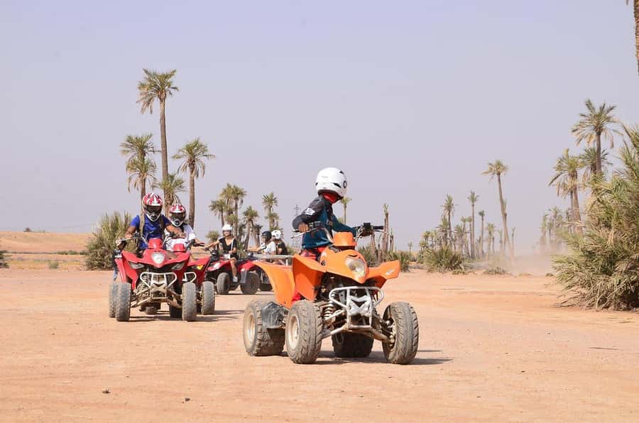 Marrakech: Desert and Palm Grove Sunset Quad Tour with Tea - What the quad ride feels like in practice