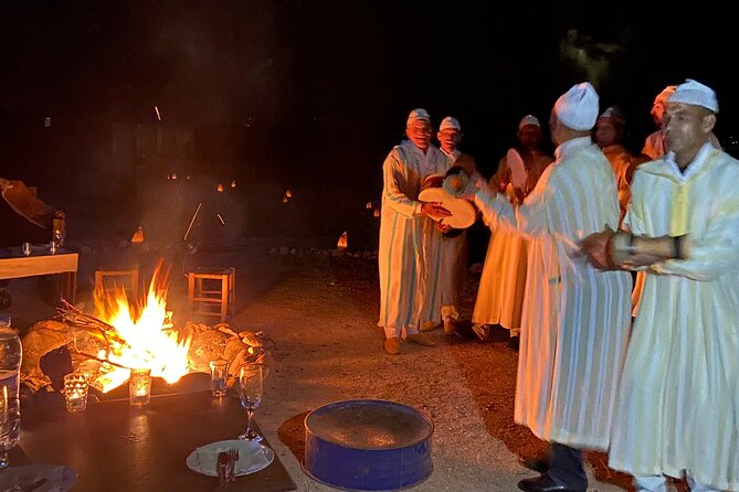 Marrakech desert dinner & sunset camel ride & bonfire music dance - Mint tea, sweets, and time by the pool