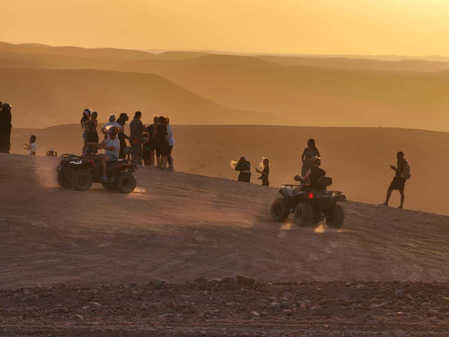 Marrakech Desert Sunset: Quad Biking, Dinner & Fire Show - Leaving Marrakech for the Agafay Desert