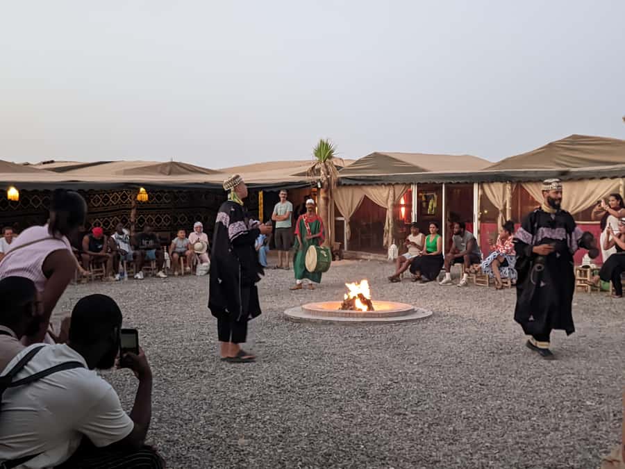 Marrakech Desert Sunset: Quad Biking, Dinner & Fire Show - Live music, dancing, and the fire show