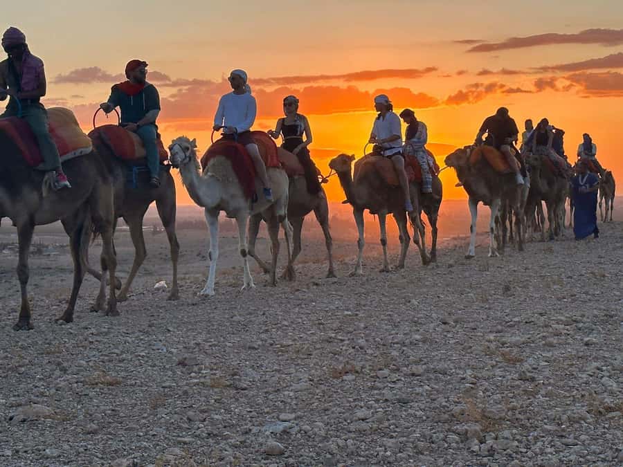 Marrakech: Desert Tour with Dinner, Show and Camel Ride - What Agafay feels like at sunset