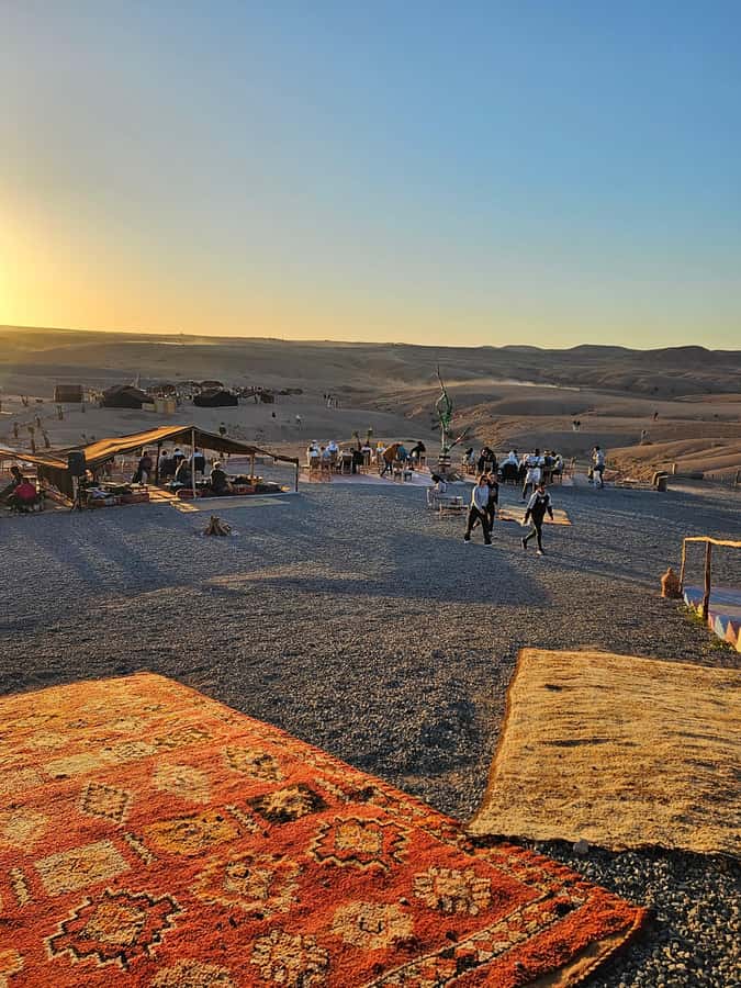 Marrakech: Dinner and Quad bike Desert Agafay Stars & show - A short camel ride with a slower rhythm
