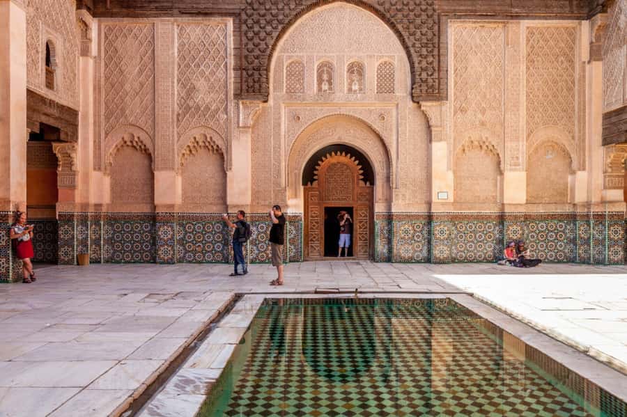 Marrakech Full-day excursion From Casablanca - Bahia Palace and its fine details