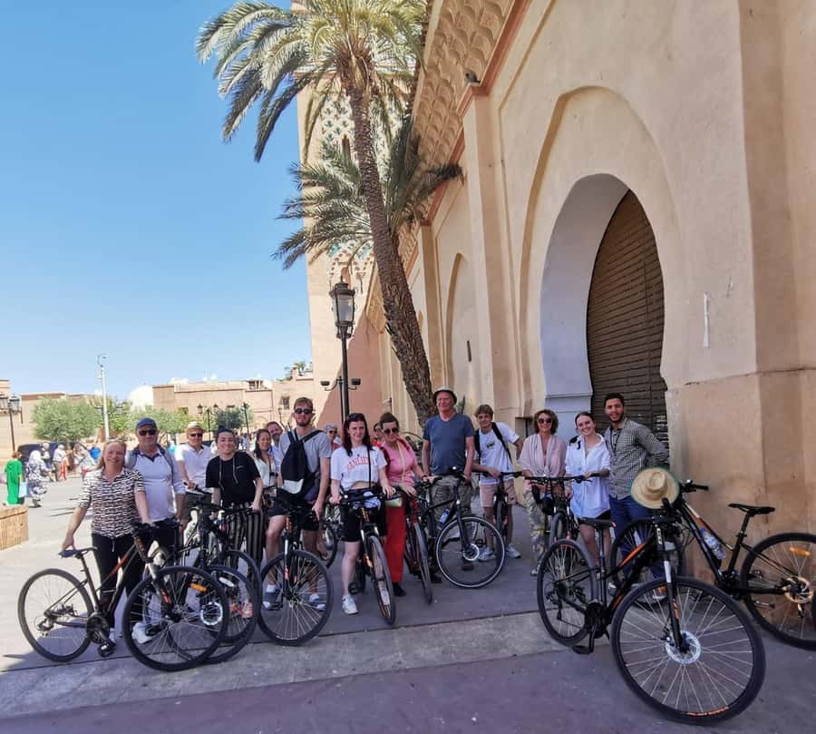 Marrakech: Guided Bike Tour with a local Guide - Koutoubia Mosque and Marrakech’s central landmark