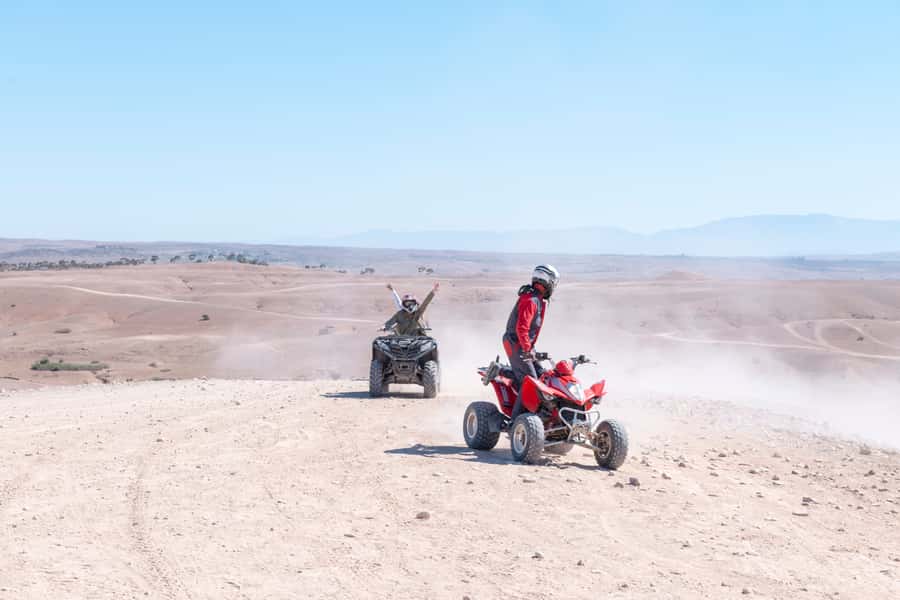 Marrakech: Guided Quad Bike and Camel Ride Tour with Tea - Quad biking across the Palmeraie