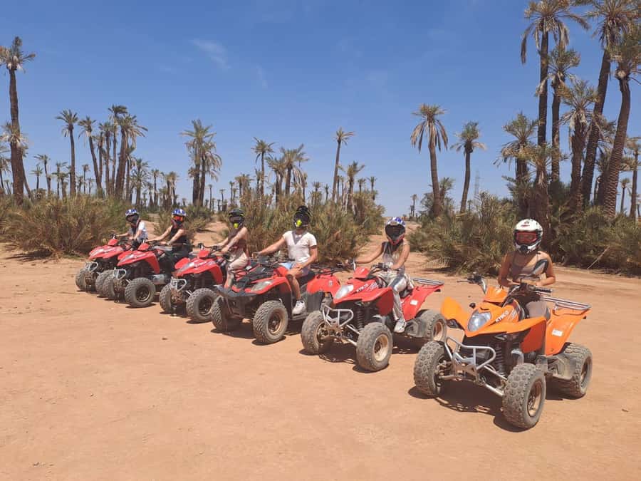 Marrakech: Guided Quad Bike and Camel Ride Tour with Tea - A short safety briefing before the quad ride