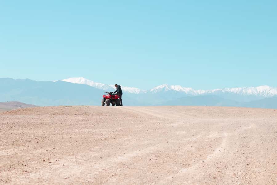 Marrakech: Half-Day Desert Quad Tour with Camel Ride - One hour among palms and village life