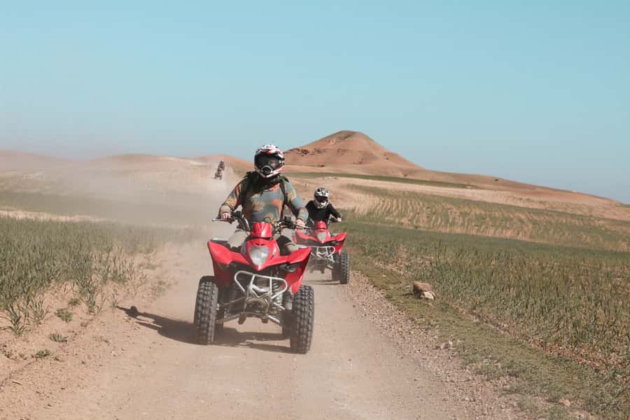 Marrakech: Half-Day Desert Quad Tour with Camel Ride - Safety help for first-time riders