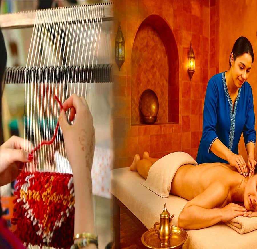 Marrakech Hammam, Massage & Berber Carpet Weaving Workshop - What the 30-minute Moroccan hammam feels like