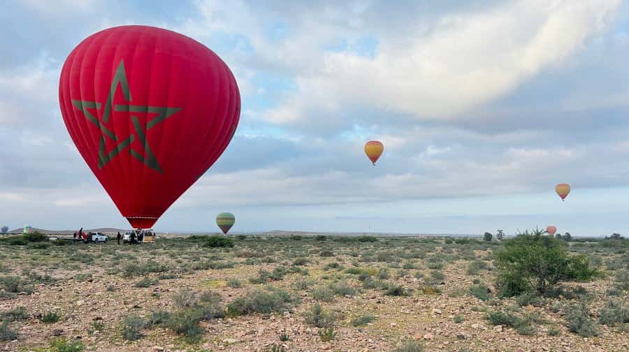 Marrakech: Hot Air Balloon Ride with Breakfast & Transfer - The launch site and safety briefing